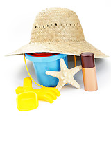 Image showing beach toys