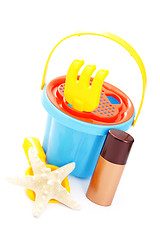 Image showing beach toys