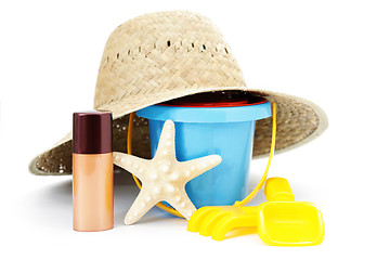 Image showing beach toys