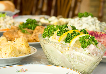 Image showing Time to eat - Banquet in the restaurant