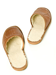 Image showing Step be step - Pair of men's house slippers 