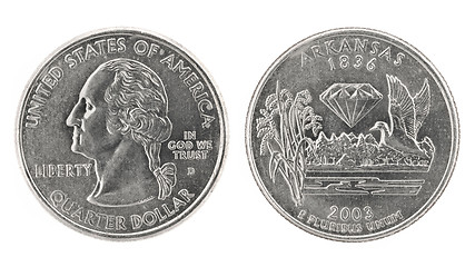 Image showing Quarter Dollar Arkansas