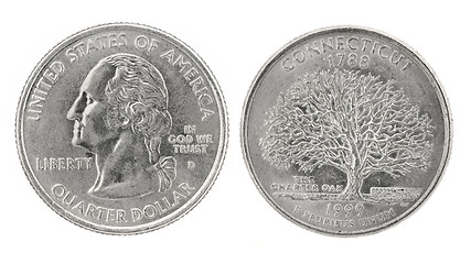 Image showing Quarter Dollar Connecticut