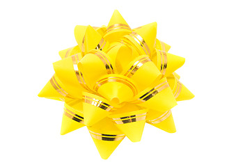 Image showing Birthday - yellow holiday ribbon