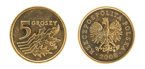 Image showing 5 groszy - money of Poland