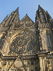 Image showing Facade of Saint Vitus Cathedral in Prague