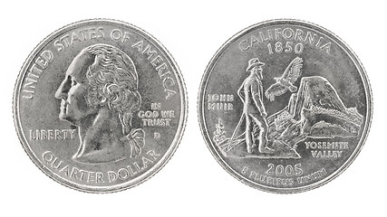 Image showing Quarter Dollar California