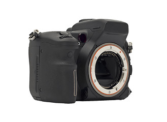 Image showing Side view of professional Dslr camera body