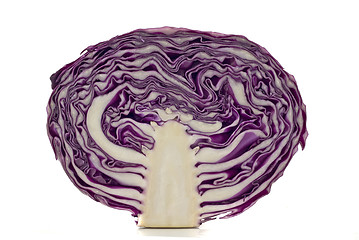 Image showing Vegetables and vegetarian - purple cabbage 