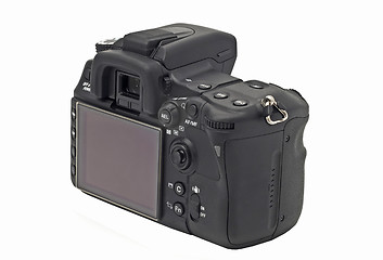 Image showing Rear view of professional Dslr camera