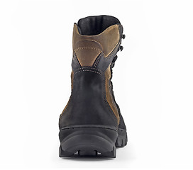 Image showing Rear back view of Warm leather boot