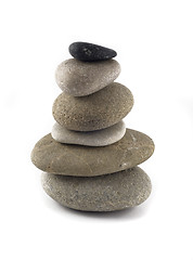 Image showing Balanced stone stack or tower