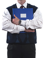 Image showing Businessman with folder