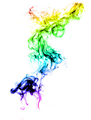 Image showing Colorful smoke abstract 