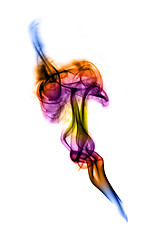 Image showing Colorful gradient smoke