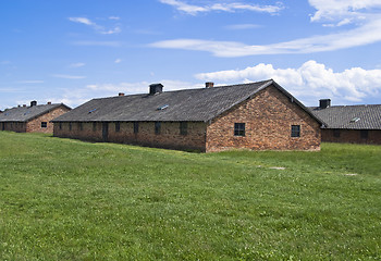 Image showing Barracks for women in Auschwitz-Birkenau concentration camp