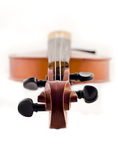 Image showing Beautiful violin top view