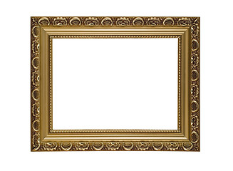 Image showing Empty horizontal frame for picture or portrait