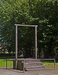 Image showing Gallows in Auschwitz, where Rudolf Hess was executed