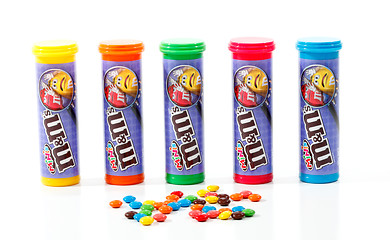 Image showing Containers of M&M Minis