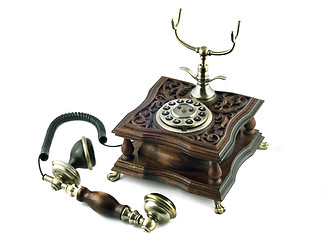 Image showing Old-fashioned telephone