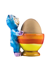 Image showing Funny eggcup