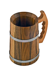 Image showing Wooden beercan