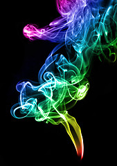 Image showing Gradient color smoke abstract