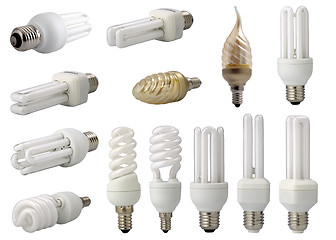 Image showing  modern energy saving light bulbs