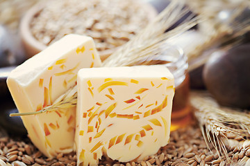 Image showing honey and wheat soap