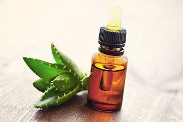 Image showing aloe vera essential oil