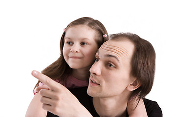 Image showing The father and the daughter