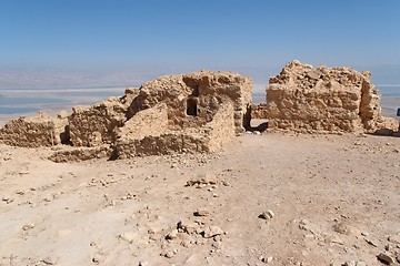 Image showing Ruins of ancient Masada fortress