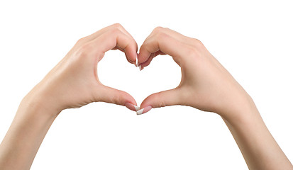 Image showing Heart gesture.