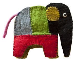 Image showing Woolen elephant