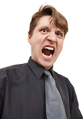 Image showing Shouting in rage man