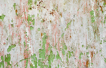 Image showing Background - wall with damaged paint