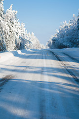 Image showing Icy road