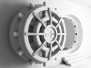 Image showing bank vault door 3d