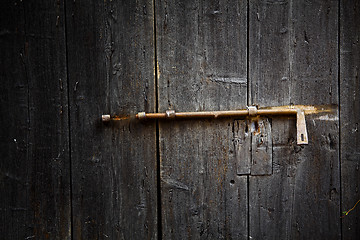 Image showing old wood door 