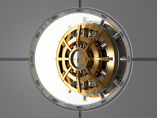 Image showing bank vault door 3d