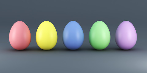 Image showing colorful eggs