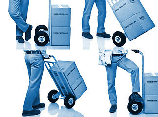 Image showing  delivery man detail