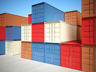 Image showing 3d container background