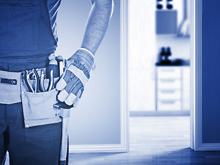 Image showing handyman ready for work