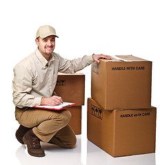 Image showing delivery man at work