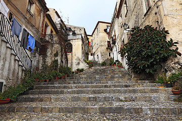 Image showing Scalea streetview traditional town in Calabria,Italy