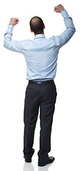 Image showing businessman back view