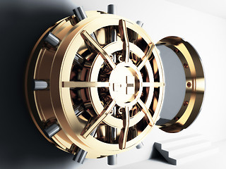 Image showing bank vault door 3d