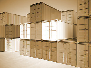 Image showing 3d container background